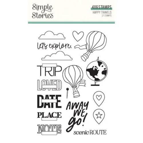 Simple Stories Happy Travels Clear Stamps (24416)