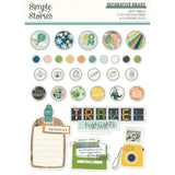 Simple Stories Happy Travels Decorative Brads (24424)