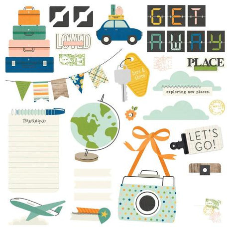 Simple Stories Happy Travels Simple Pages Kit (24428) - Postage as per Actual