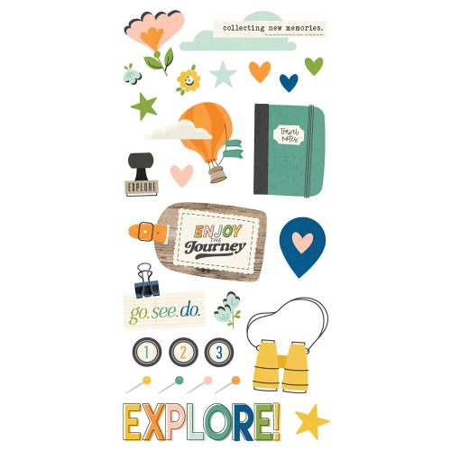 Simple Stories Happy Travels Simple Pages Kit (24428) - Postage as per Actual