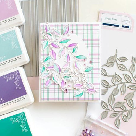 Pinkfresh Studio - Plaid Press plate