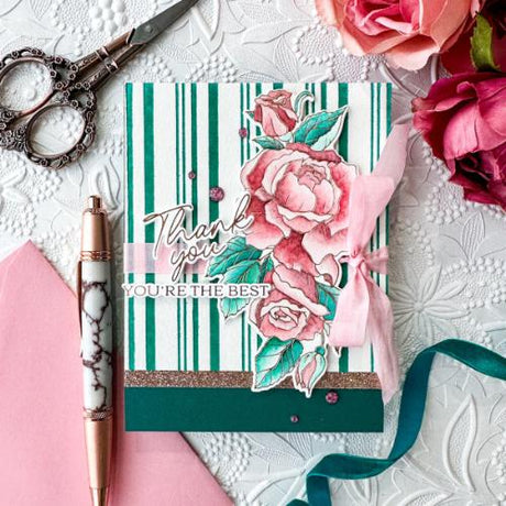 Pinkfresh Studio - Plaid Press plate