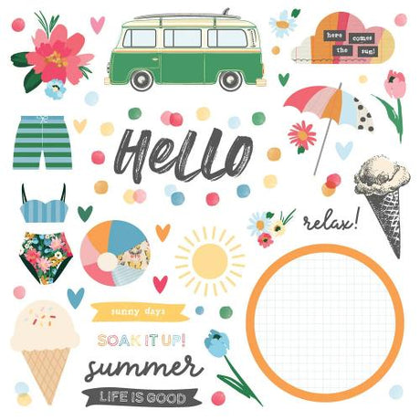 Simple Stories Sunny Days Simple Pages Kit (24528) - Postage as per Actual