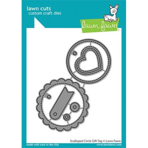 Lawn Fawn - Lawn Cuts - Scalloped Circle Gift Tag Dies