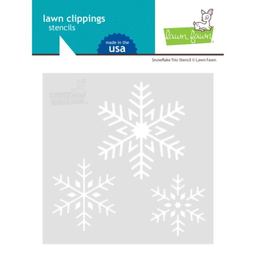 Lawn Fawn - Lawn Clippings - Snowflake Trio Stencils