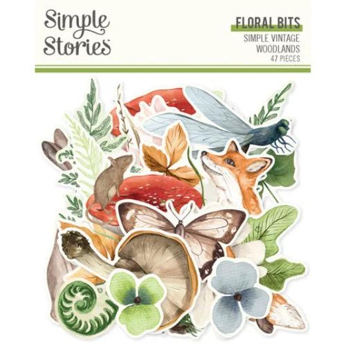 Simple Stories Simple Vintage Woodlands Floral Bits & Pieces (24723)