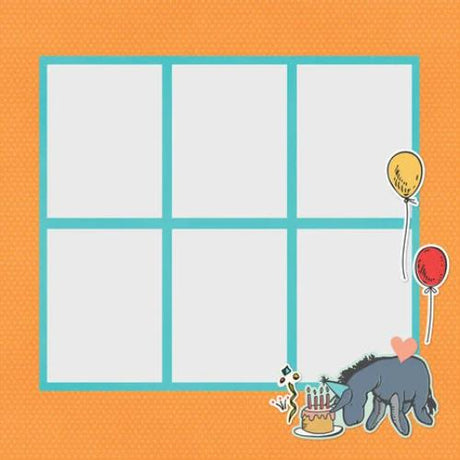 Simple Stories Say Cheese Classic Pooh Birthday Simple Pages Pieces (24814)