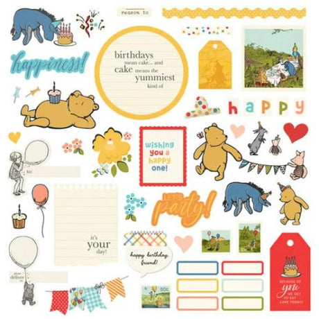 Simple Stories Say Cheese Classic Pooh Birthday Simple Cards Kit (24815) - Postage as per Actual