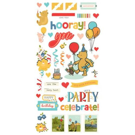 Simple Stories Say Cheese Classic Pooh Birthday Simple Cards Kit (24815) - Postage as per Actual