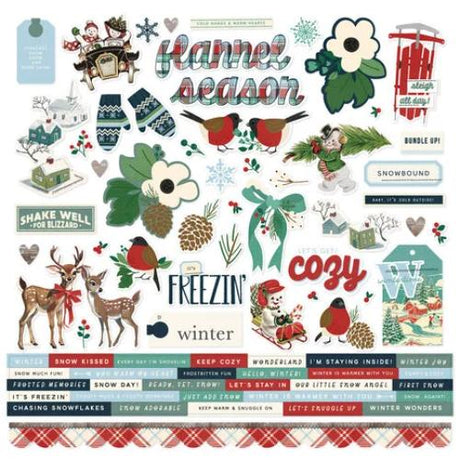 Simple Stories Simple Vintage Flannel Season Collection Kit (25300) - Postage as per actual