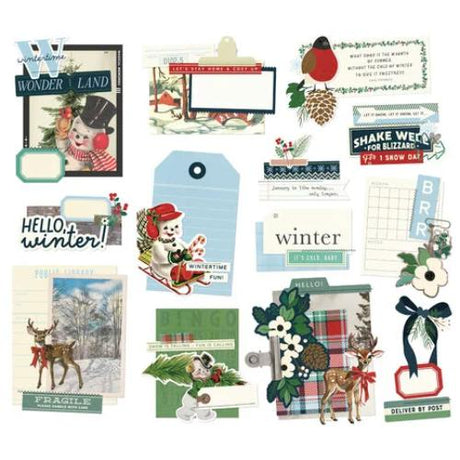 Simple Stories Simple Vintage Flannel Season Ephemera Bits & Pieces (25321)