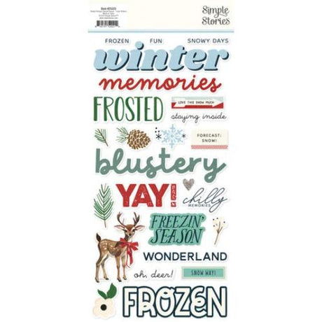 Simple Stories Simple Vintage Flannel Season Foam Stickers (25323)