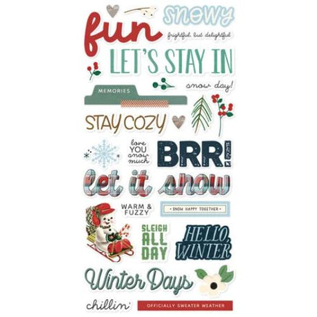 Simple Stories Simple Vintage Flannel Season Foam Stickers (25323)