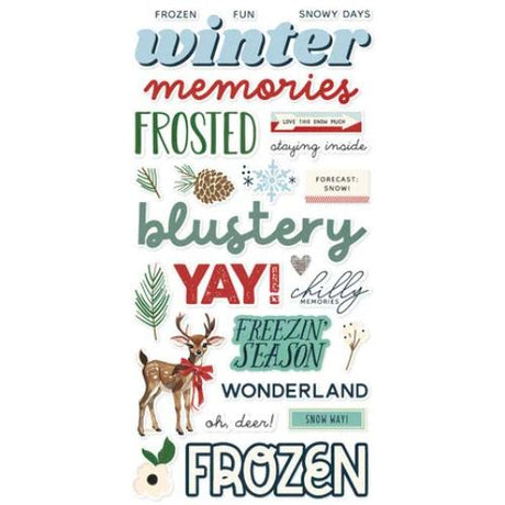 Simple Stories Simple Vintage Flannel Season Foam Stickers (25323)