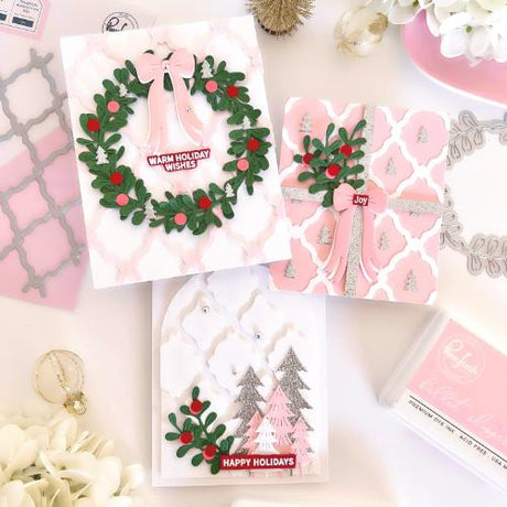 Pinkfresh Studio - Interlaced Quatrefoil press plate