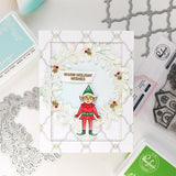 Pinkfresh Studio - Interlaced Quatrefoil press plate