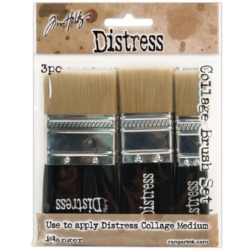 Tim Holtz Distress Collage Brush Assortment-1 Each Of 3/4", 1-1/4" & 1-3/4"