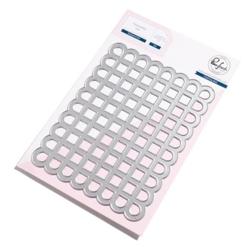 Pinkfresh Studio - Scalloped Grid Coverplate die