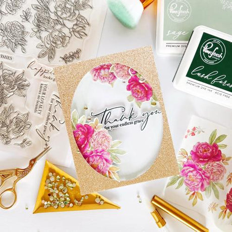 Pinkfresh Studio - Peony Perfection: Pink washi