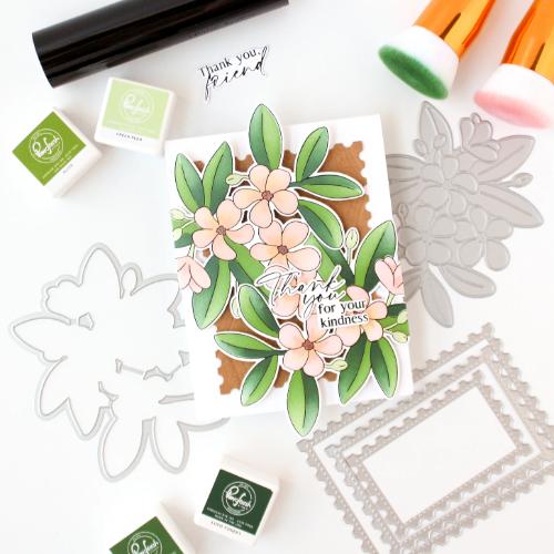 Pinkfresh Studio - Plumeria press plate