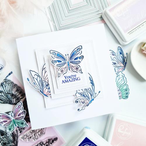 Pinkfresh Studio - Butterfly Bliss stencil