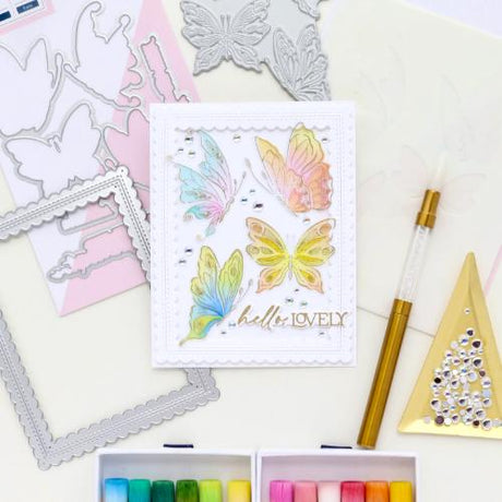 Pinkfresh Studio - Butterfly Bliss stencil