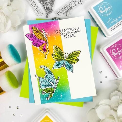 Pinkfresh Studio - Butterfly Bliss stencil