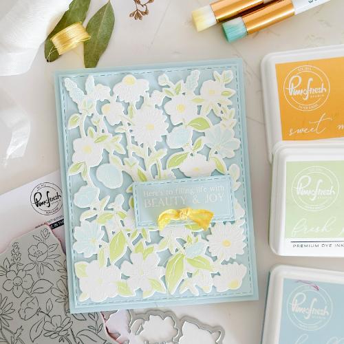 Pinkfresh Studio - Garden Medley cling stamp