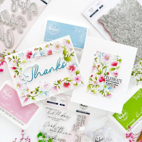 Pinkfresh Studio - Garden Medley cling stamp