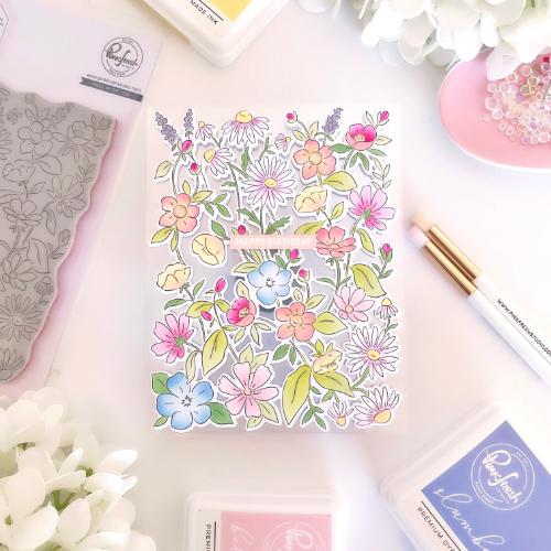 Pinkfresh Studio - Garden Medley stencil
