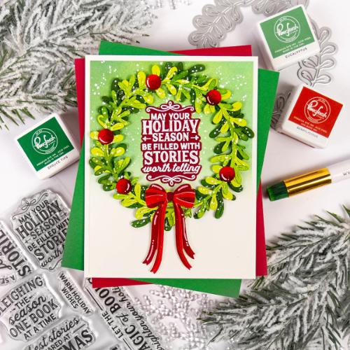 Pinkfresh Studio - Tied with Cheer die & stencil bundle