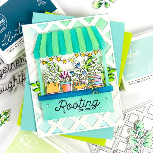 Pinkfresh Studio - Lacy Lattice coverplate die