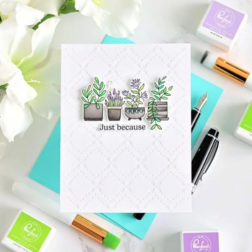 Pinkfresh Studio - Petal Trellis coverplate die