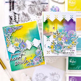 Pinkfresh Studio - Peony Glow stencil