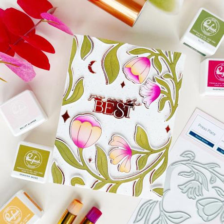 Pinkfresh Studio - Moonlit Blooms stencil