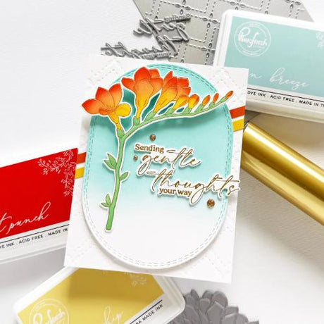 Pinkfresh Studio - Freesia Flourish stencil