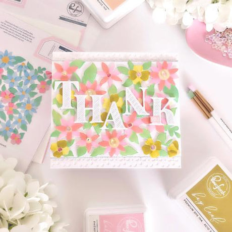 Pinkfresh Studio - Floral Lattice coverplate die