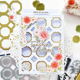Pinkfresh Studio - Octagon Grid coverplate die
