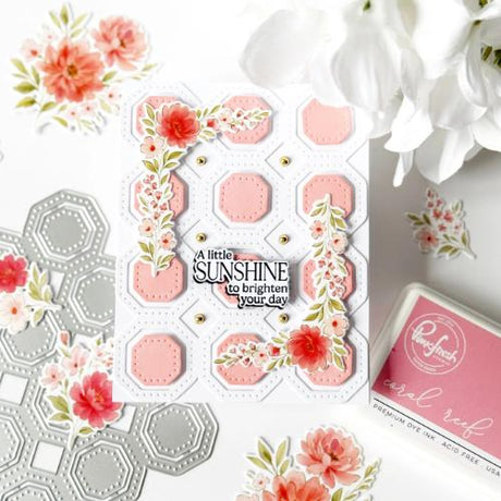 Pinkfresh Studio - Octagon Grid coverplate die