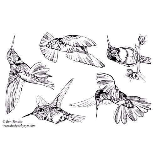 Designs By Ryn - Hummingbirds 1 - Krafters Cart