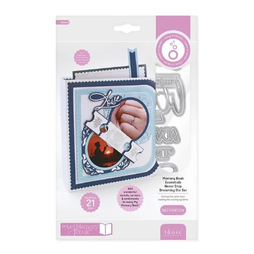 Tonic Studios Memory Book Essentials Never Stop Dreaming Die Set - Postage as per Actual