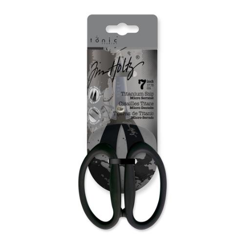 Kushgrip Non-Stick Micro Serrated Scissors 7" By Tim Holtz