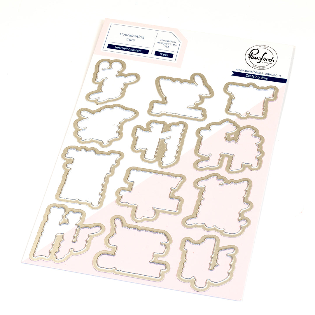 Pinkfresh Studio - Heartfelt Chapters die