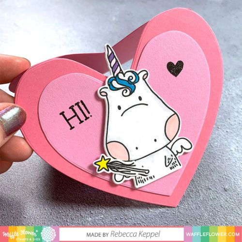 Waffle Flower - Nesting Hearts Die