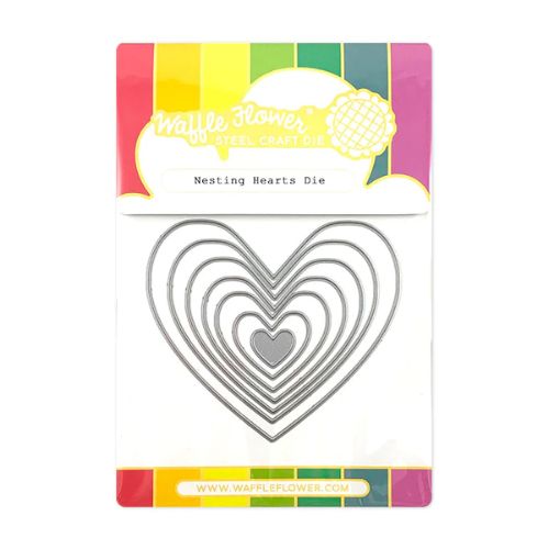 Waffle Flower - Nesting Hearts Die
