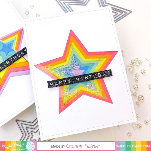 Waffle Flower - Nesting Stars Die