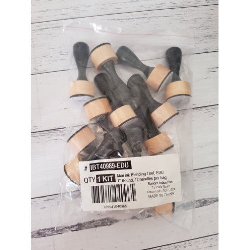 Mini Ink Blnding Tool Round 12 Pcs. - Postage as per Actual