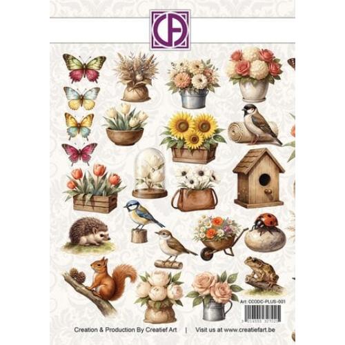 Creatief Art My Happy Little Garden Die-Cuts Creative CutOuts (23pcs) (CCODC-PLUS-001)