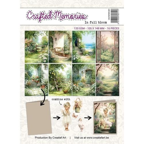 Creatief Art In Full Bloom A6 Collage Paper Crafted Memories (CM-PAPER-001)