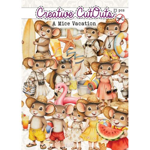 Creatief Art A Mice Vacation Die-Cuts Creative CutOuts (23pcs) (CCODC-PLUS-004)